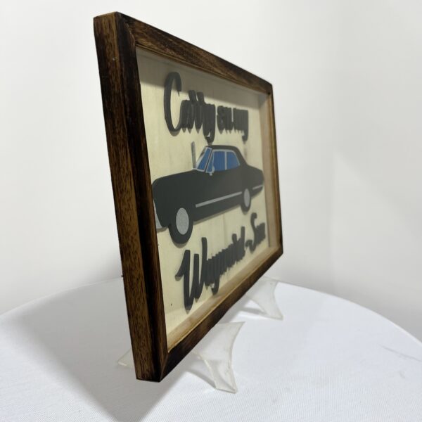 Quadro Supernatural Impala - Brilha No Escuro - Hoover 3D Artesanal - Imagem 2