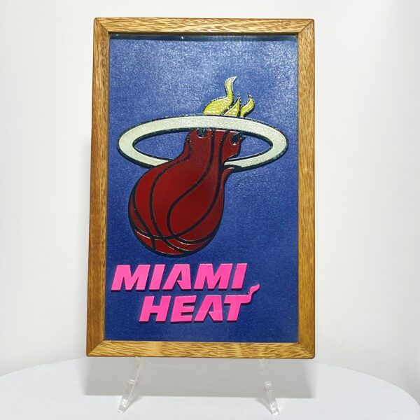 Quadro Miami Heat - Hoover 3D Artesanal