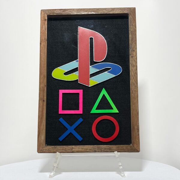 Quadro Playstation - Brilha No Escuro - Hoover 3D Artesanal
