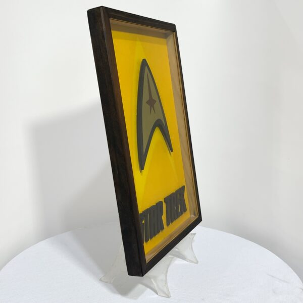 Quadro Star Trek - Brilha No Escuro  - Hoover 3D Artesanal - Imagem 2