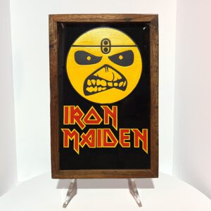 Quadro Iron Maiden Eddie - Brilha No Escuro - Hoover 3D Artesanal
